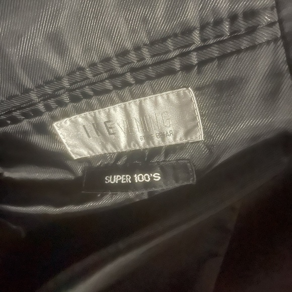 Two Button Charcoal Grey Suit by Ike BeharModern Slim Fit Design - Picture 9 of 9